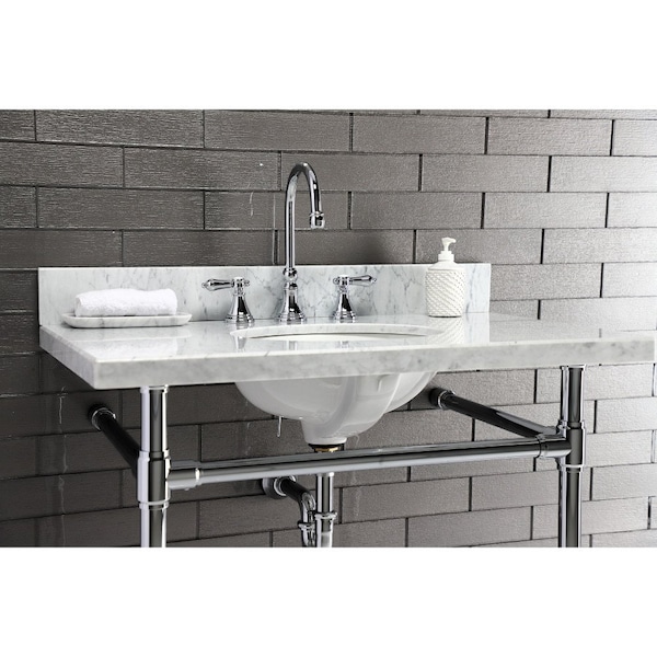 VPB2818331 Dreyfuss Stainless Steel Console Sink Leg, Polished Chrome
